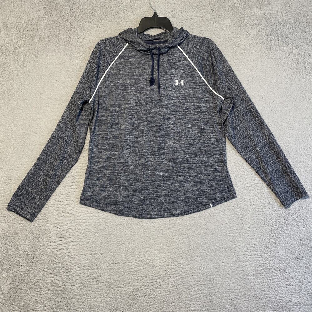 Under Armour UA Velocity Work Mark Pullover Hoodie Women’s XL Blue